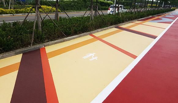 中新天津生態(tài)城彩色慢行道項目，共建可持續(xù)發(fā)展生態(tài)城市